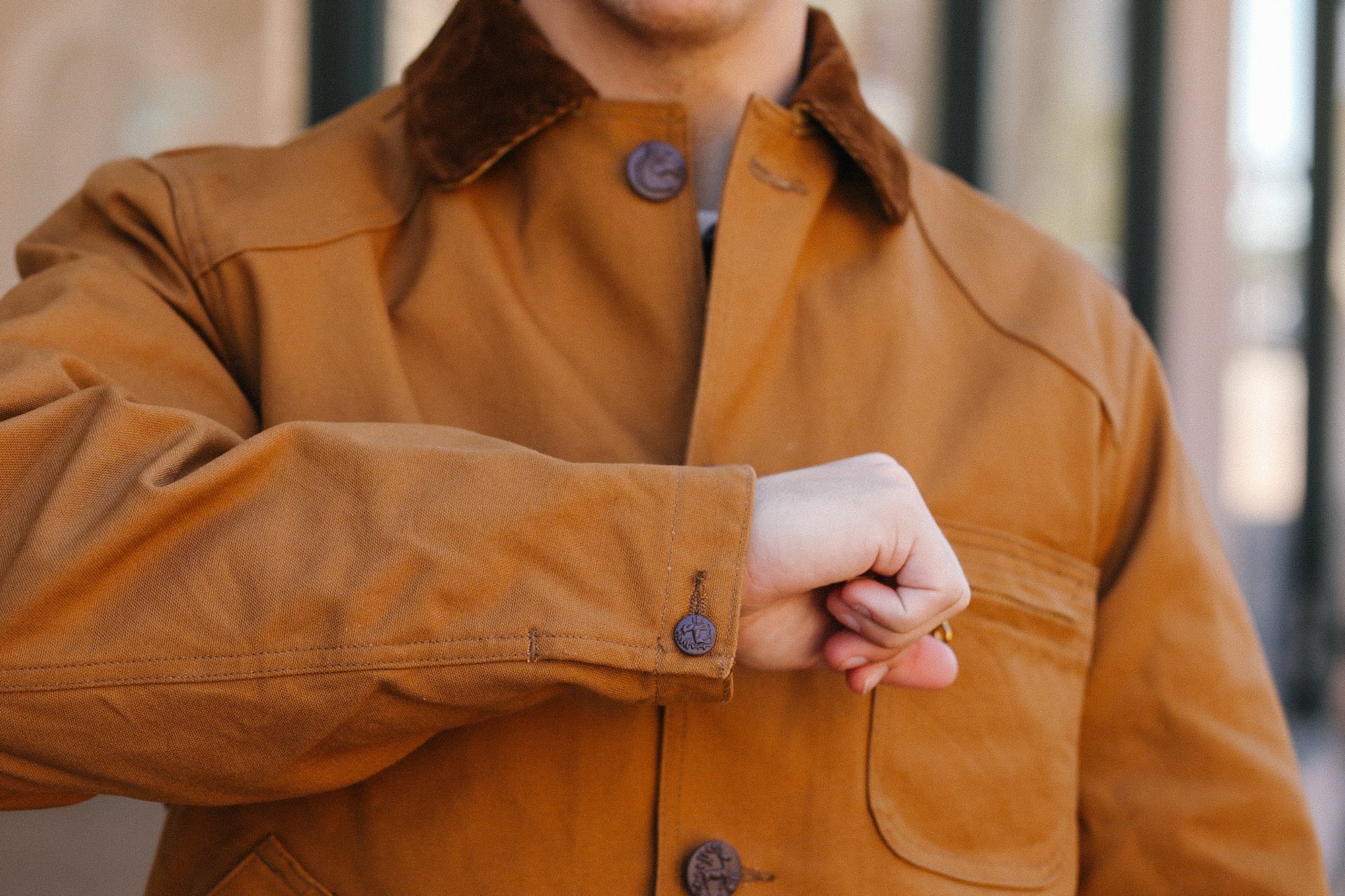 Fiction Romance 13.5oz Duck Canvas Hunting Jacket- Brown - SC15834