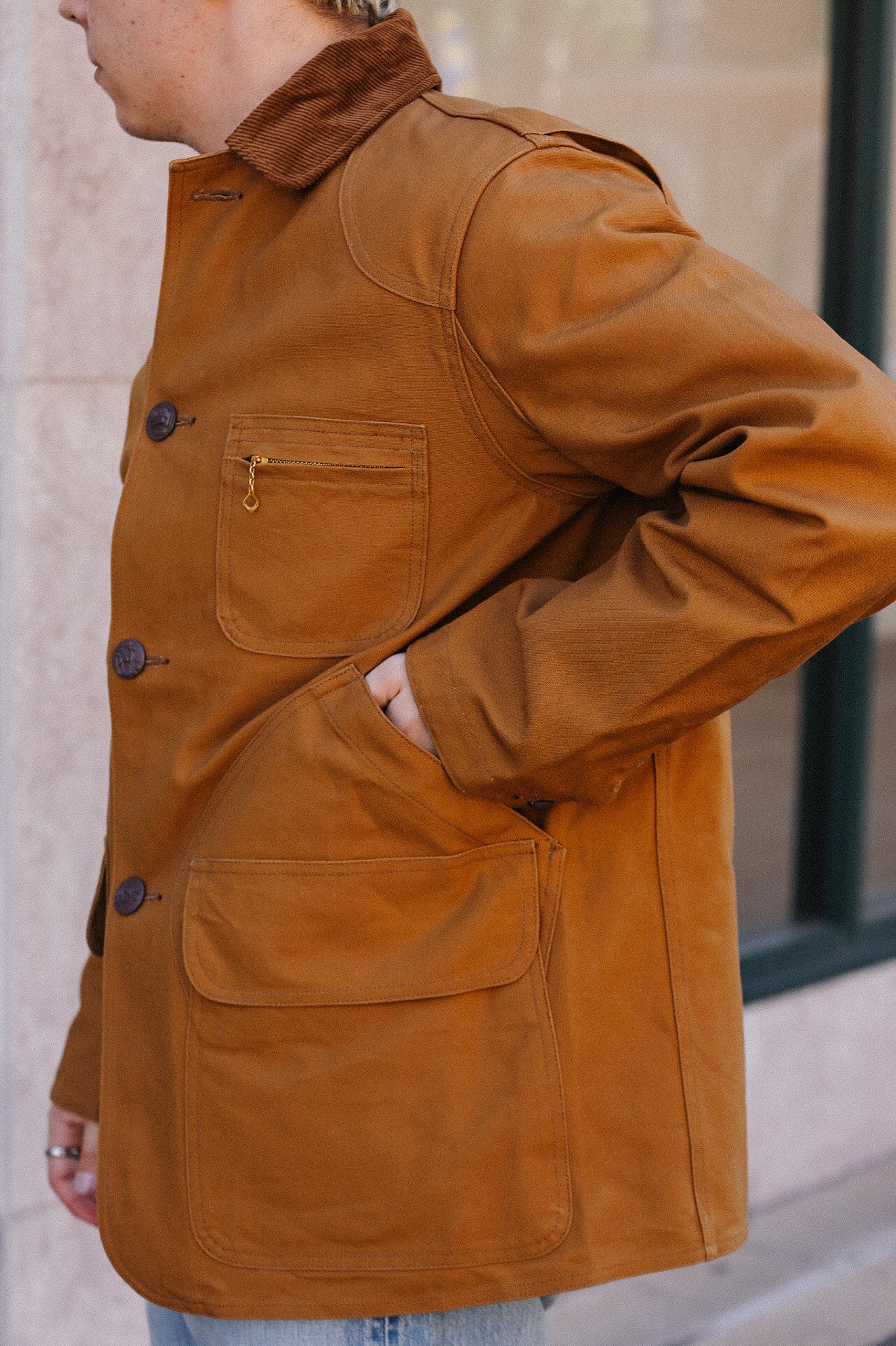 Fiction Romance 13.5oz Duck Canvas Hunting Jacket- Brown - SC15834