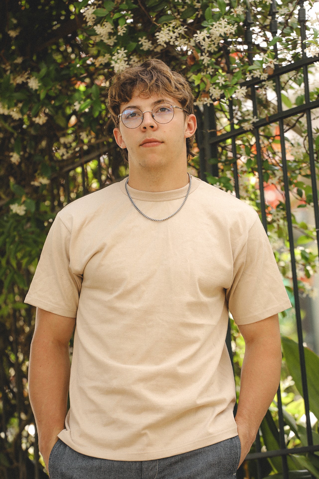 ANM Loopwheel Tee-Oat Milk