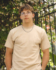 ANM Loopwheel Tee-Oat Milk