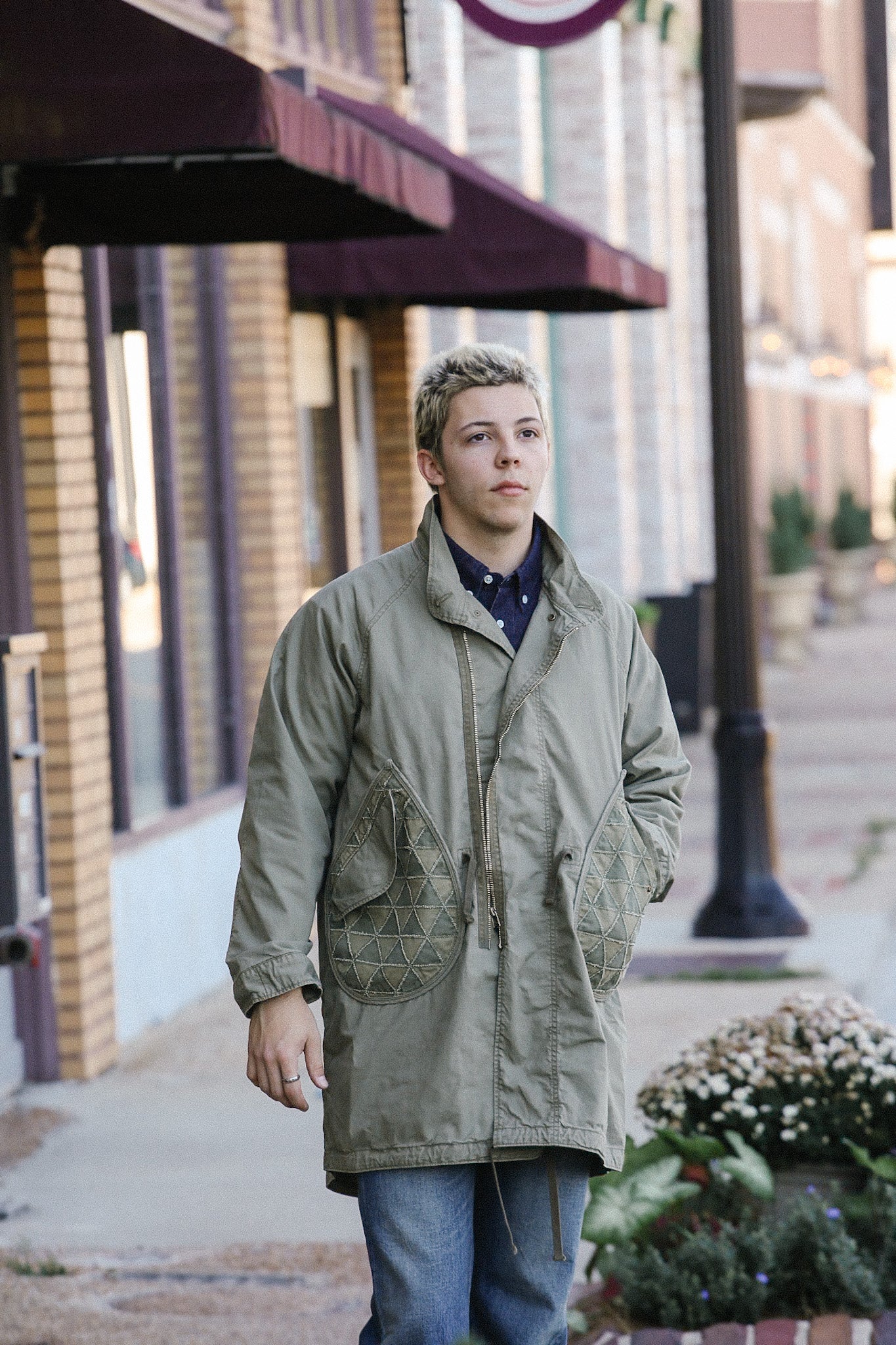 Tsugihagi Fishtail Jacket- Boro Green (MSP-4017)