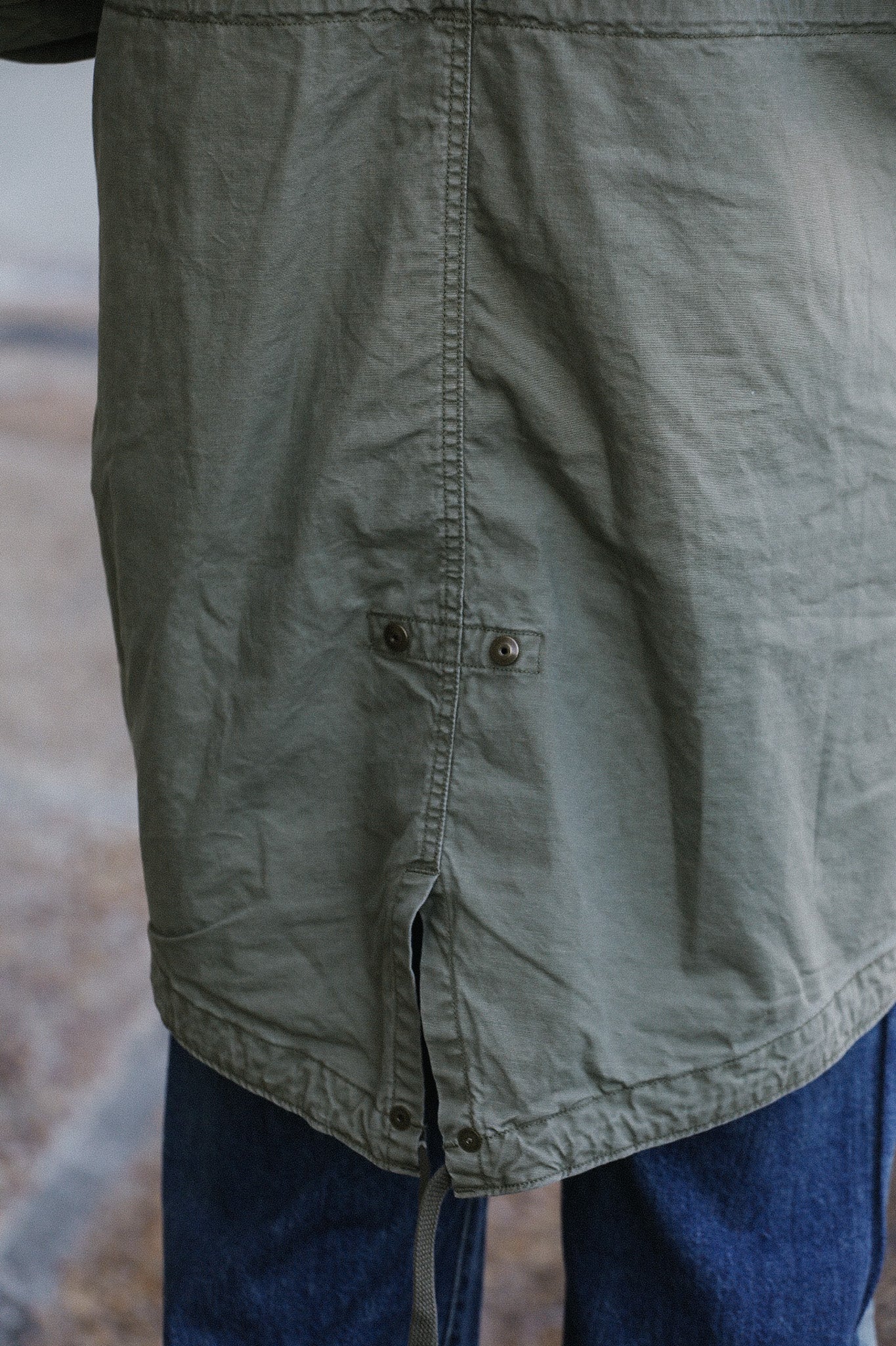 Tsugihagi Fishtail Jacket- Boro Green (MSP-4017)