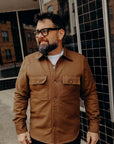 Oxford Overshirt- Brushed Brown