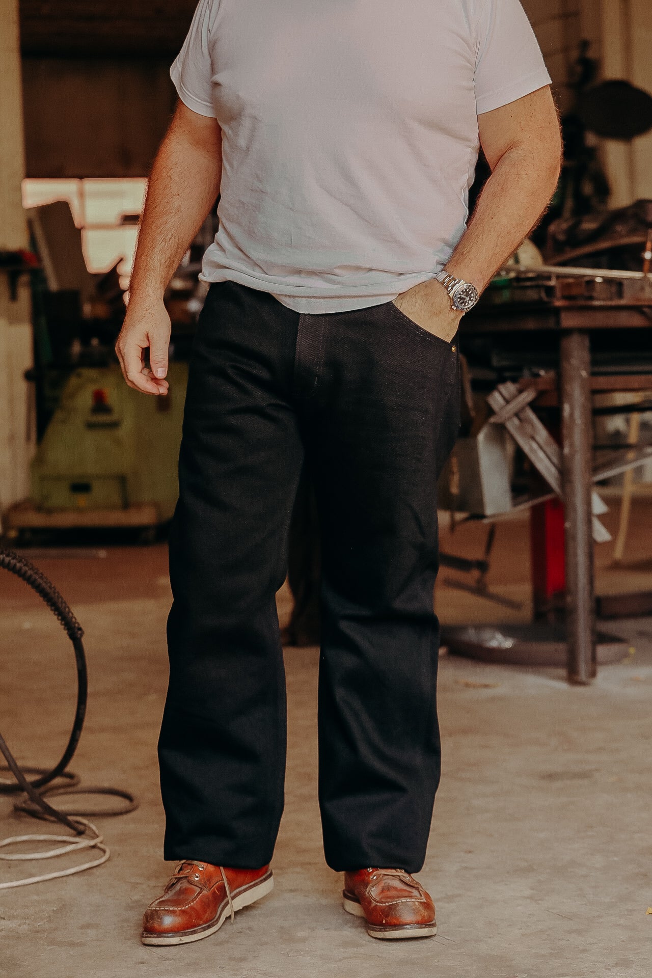 21oz Serge Work Pants - Black IH-829-BLK