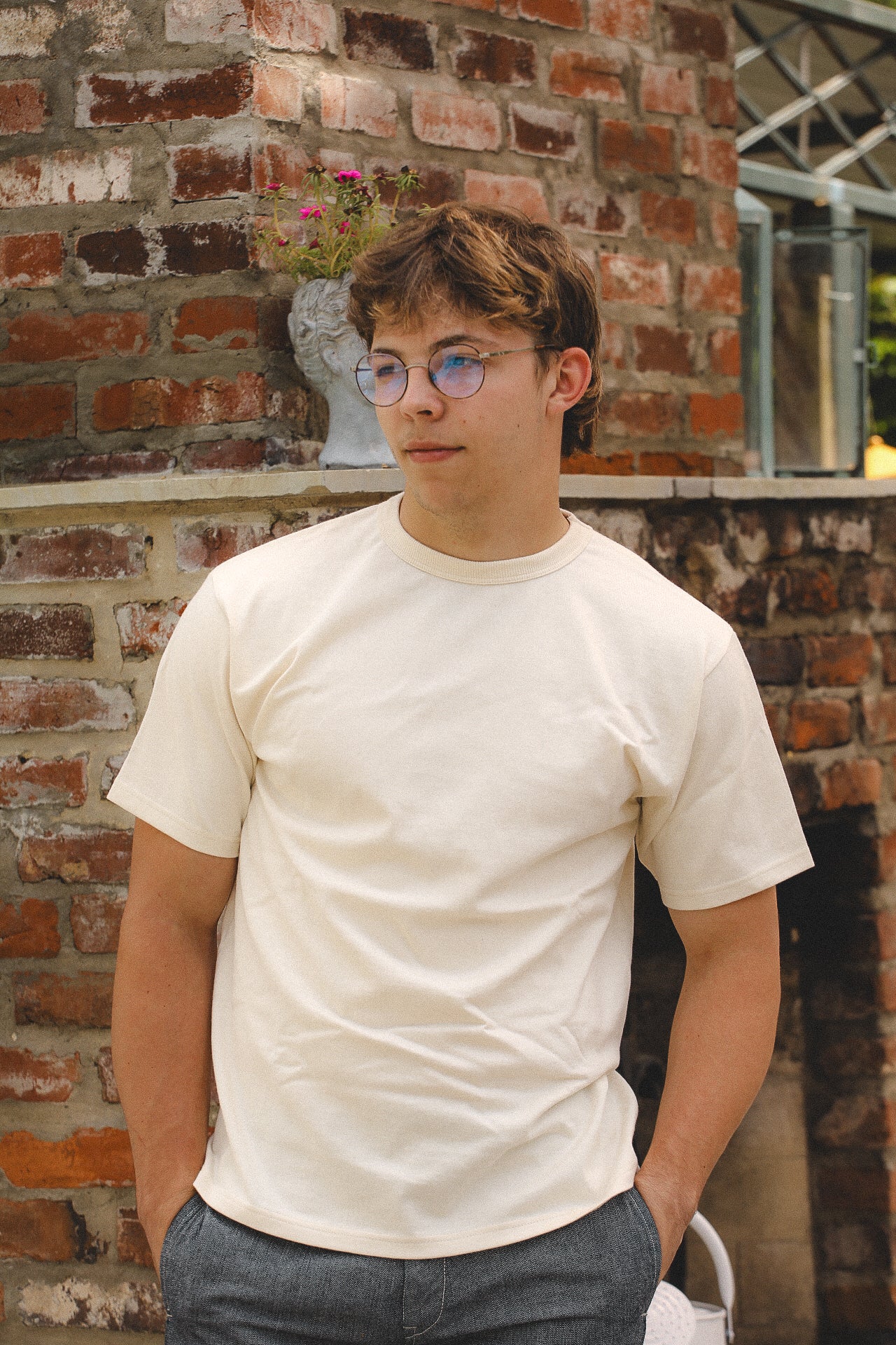 ANM Loopwheel Tee- White – Iron Shop Provisions