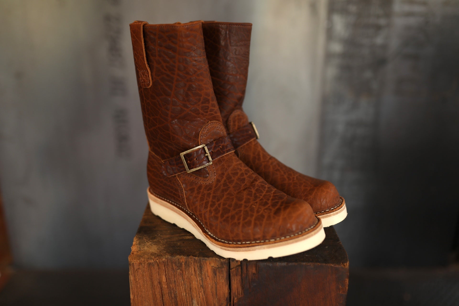 Wesco X ISP Boss Engineer Boot- Shrunken Bison Brown