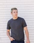 No. 8 Slub Nep s/s T-Shirt - Gray
