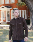 Heavyweight Corduroy Western- Brown