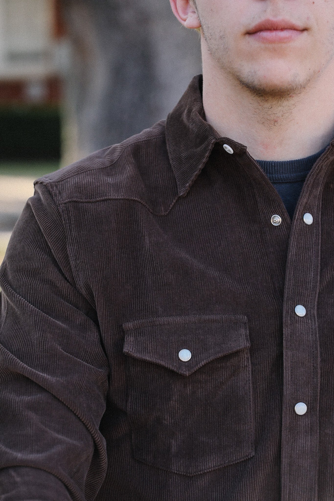 Heavyweight Corduroy Western- Brown