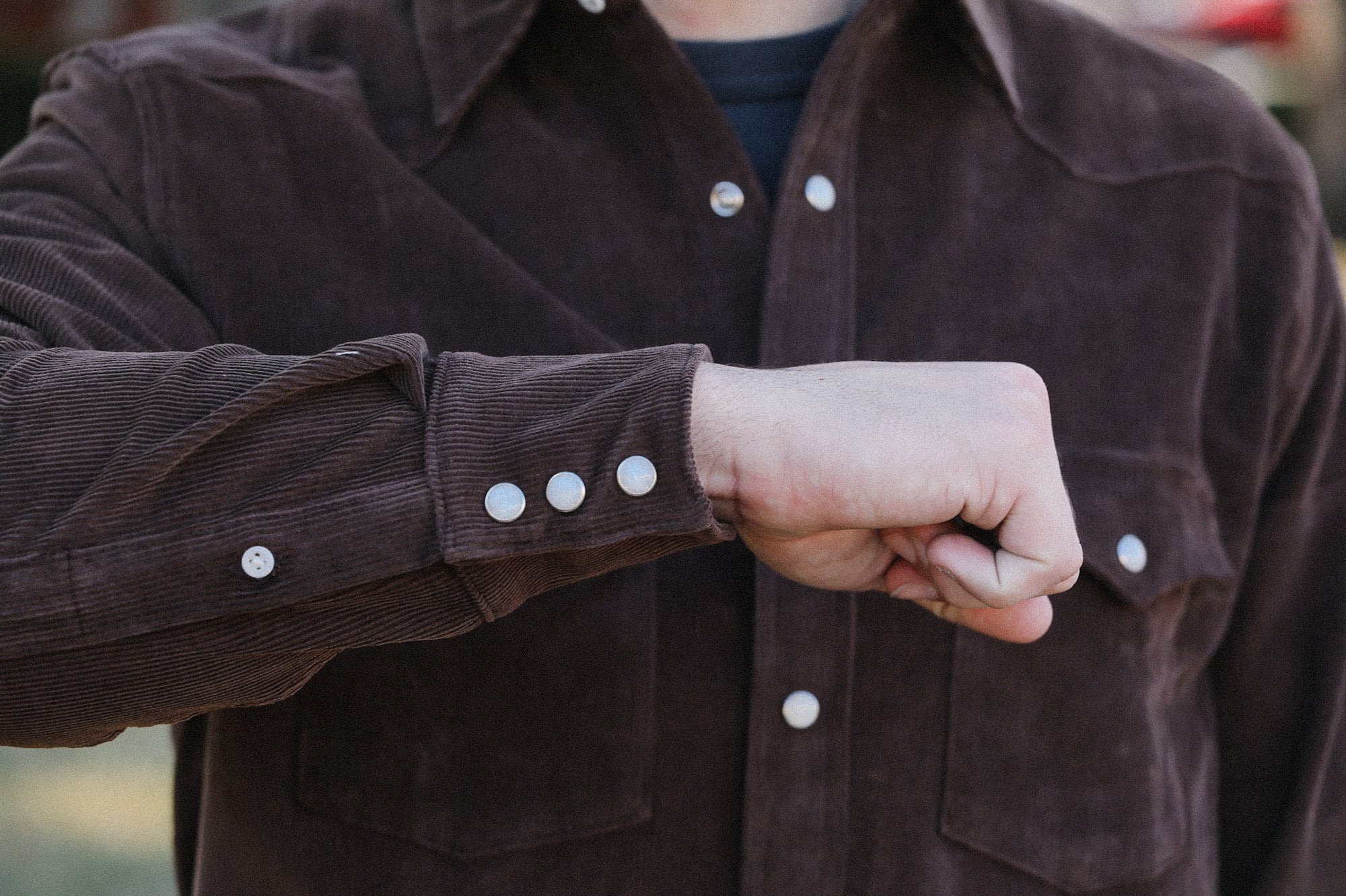 Heavyweight Corduroy Western- Brown