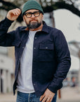 Oxford Overshirt- Navy Nylon Grid