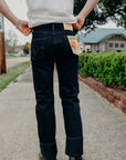 21oz Selvedge Denim Straight Cut Jeans - Indigo Overdyed Black IH-634S-B