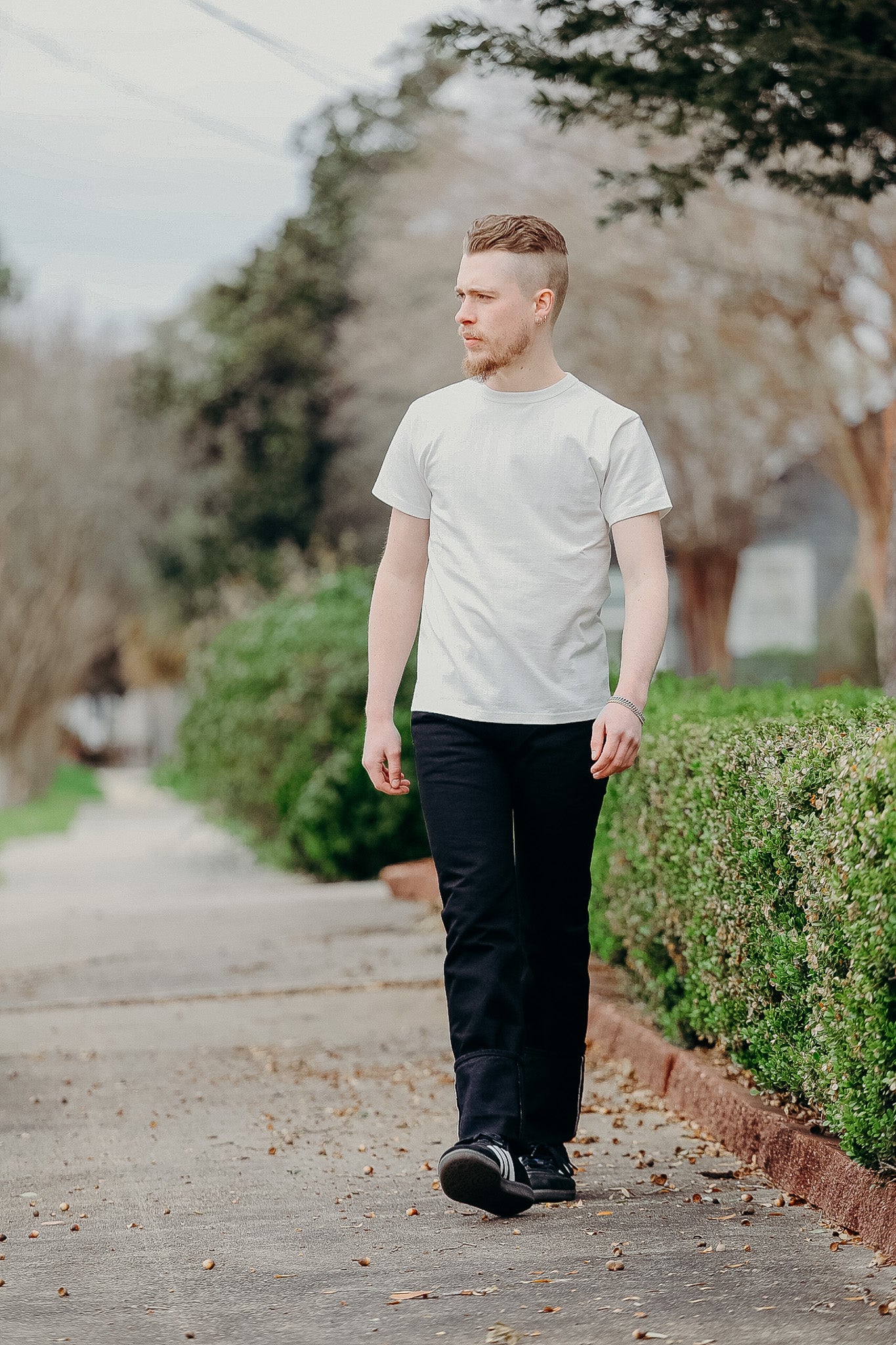 14oz Selvedge Denim Slim Straight Cut Jeans - Black/Black IH