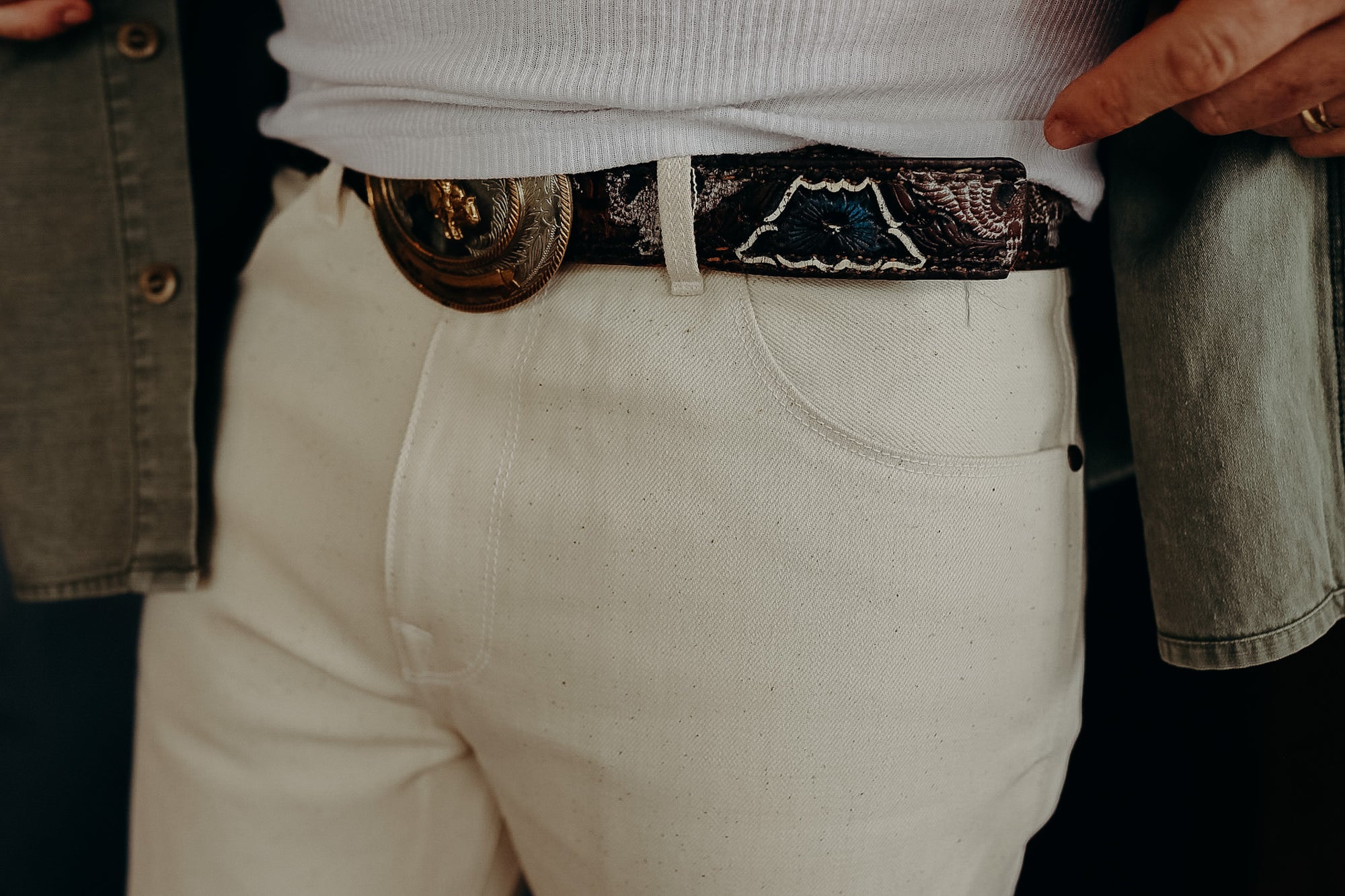 Wilkes Western 14oz Ecru Denim