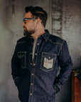 18oz Vintage Selvedge Denim CPO Shirt - Indigo IHSH-292-IND