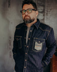 18oz Vintage Selvedge Denim CPO Shirt - Indigo IHSH-292-IND