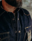 18oz Vintage Selvedge Denim CPO Shirt - Indigo IHSH-292-IND