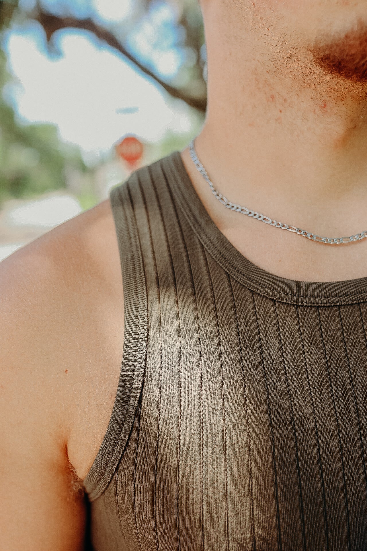 Ribbed Tank - Olive