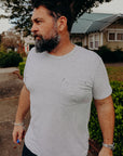 7 Ounce Pocket T-Shirt Heather Grey