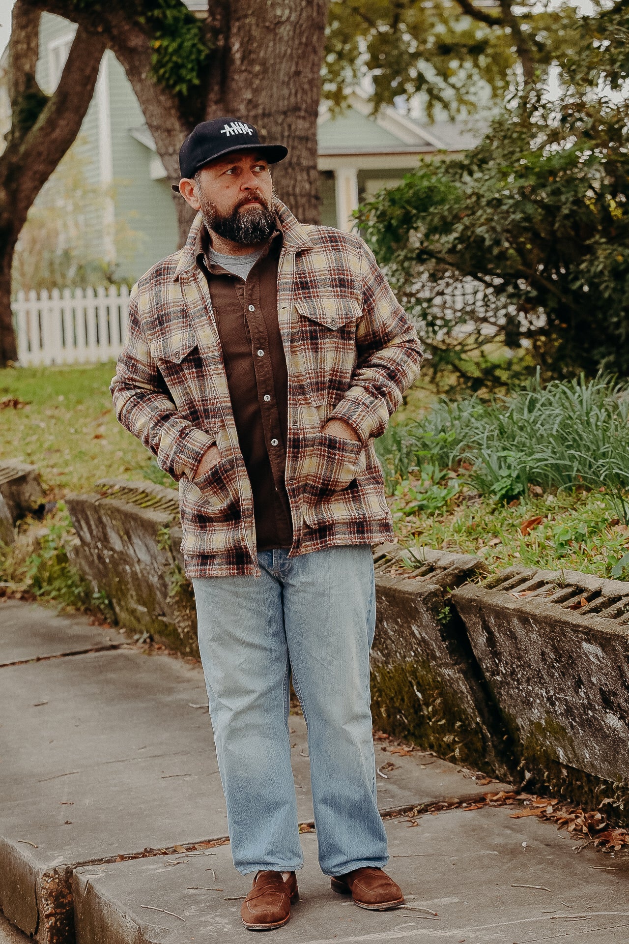 Holt Vintage Wool Check Yellow/ Beige/ Brown
