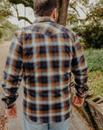 Dollard Shirt, Herringbone Check, Brown / Beige / Blue