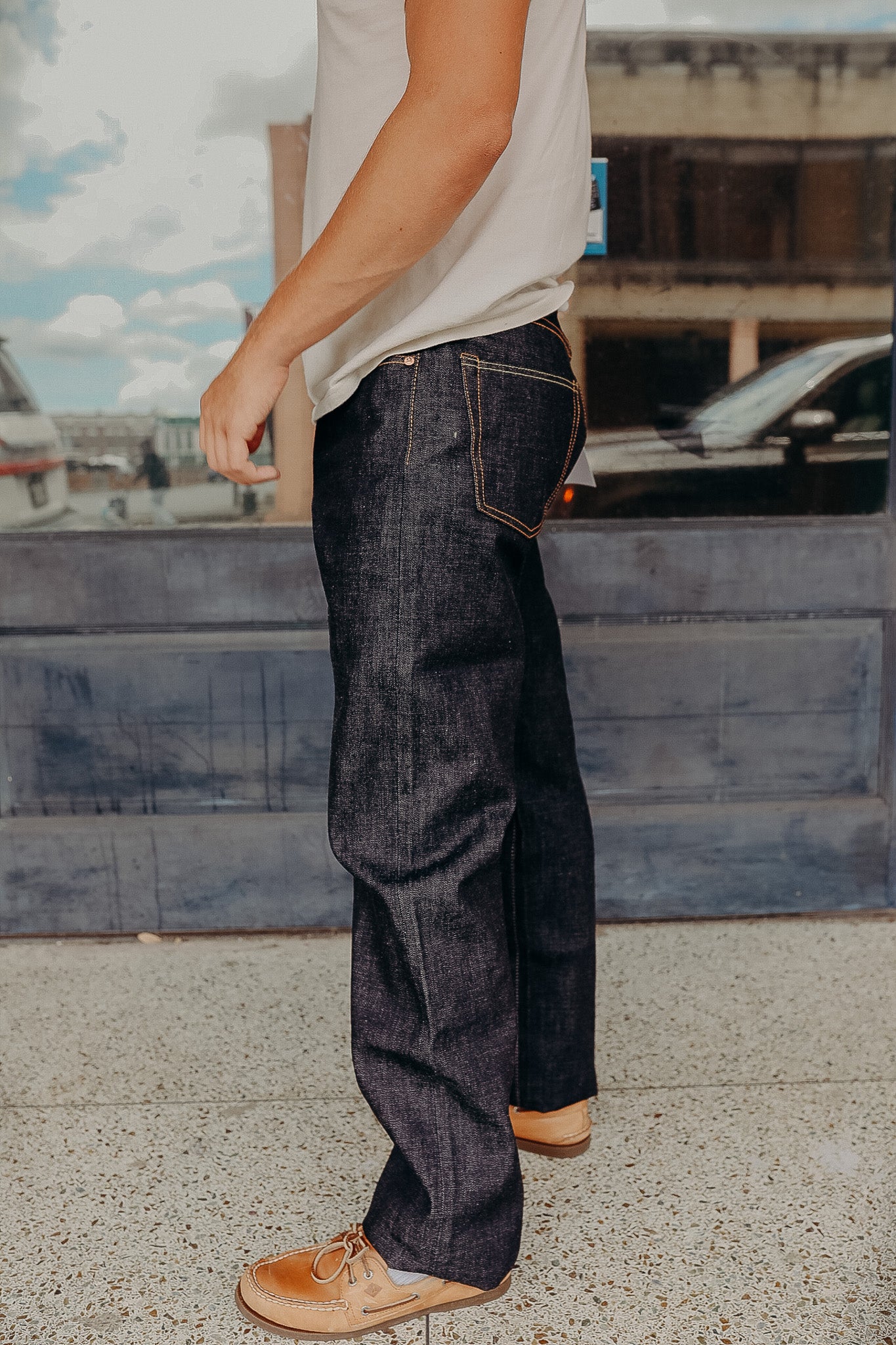 15.7OZ GTB CLASSIC STRAIGHT JEANS- 0906SP