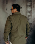 9oz Military Serge CPO Shirt - Olive IHSH-381-OLV