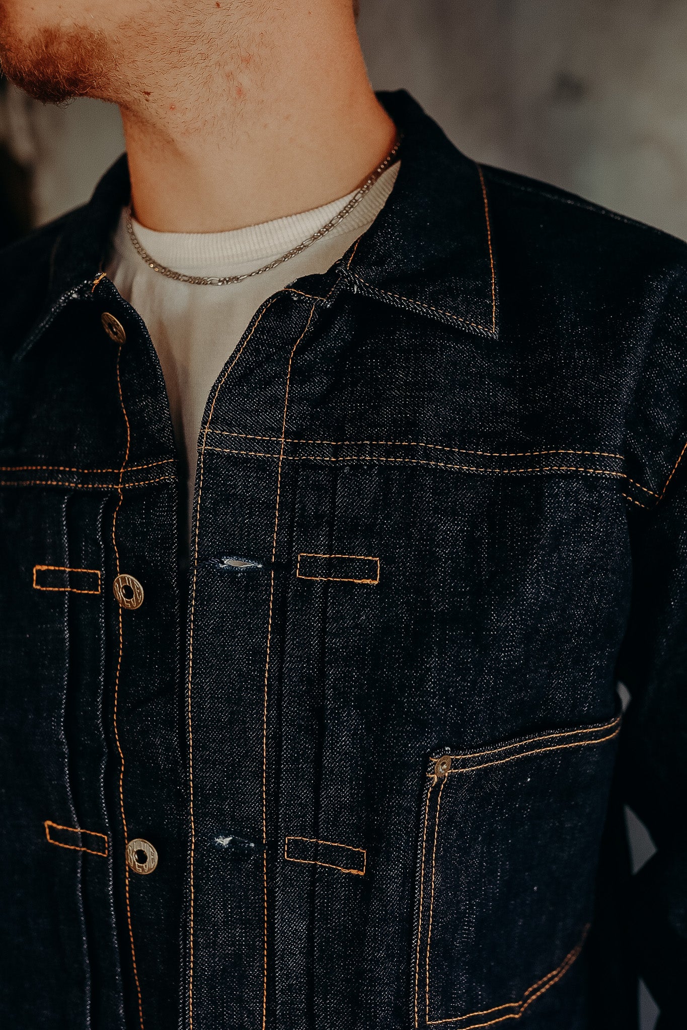 14.8oz Type 1 Denim Jacket- JBGJ1003
