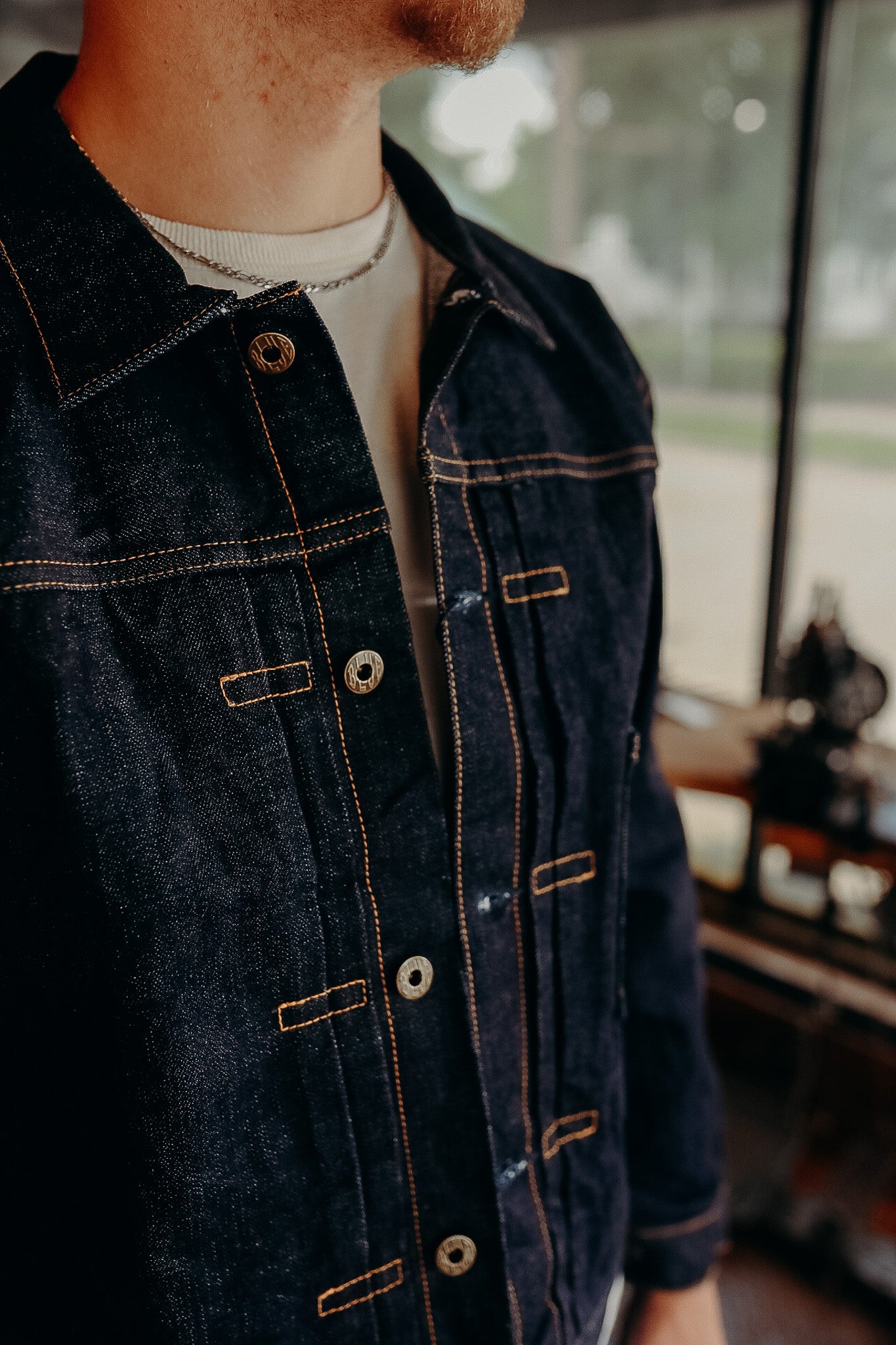 14.8oz Type 1 Denim Jacket- JBGJ1003