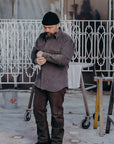 Indigofera Ryman Corduroy Shirt, Steel Grey