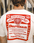 Tsuri- Ami Hanging knitted Loopwheel Graphic T-shirt -White (8164A)