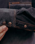 Indigofera Ryman Corduroy Shirt, Steel Grey