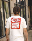 Tsuri- Ami Hanging knitted Loopwheel Graphic T-shirt -White (8164A)