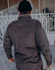 Indigofera Ryman Corduroy Shirt, Steel Grey