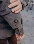 Indigofera Ryman Corduroy Shirt, Steel Grey