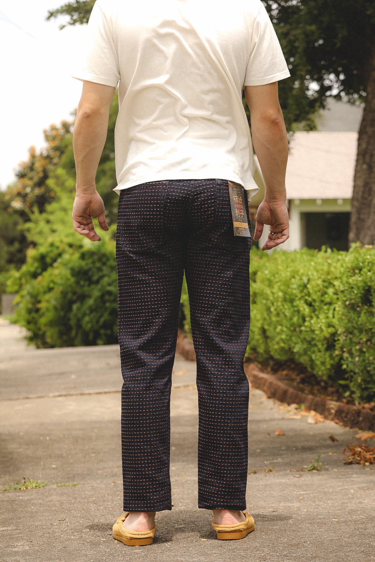 Sashiko Jeans- Persimmon Dyed (D1897) – Iron Shop Provisions