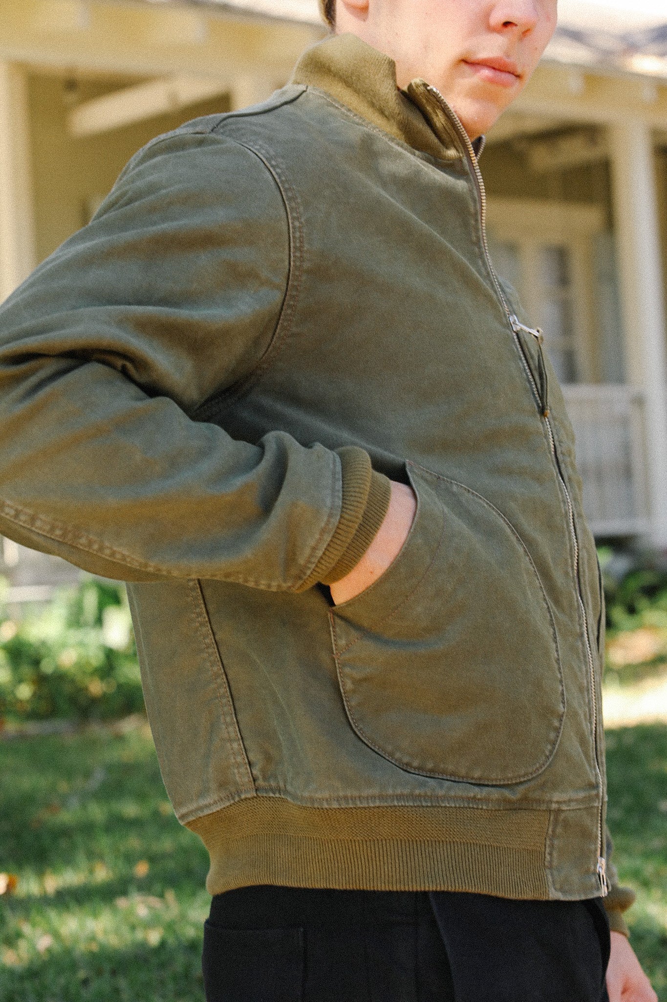 12oz Whipcord Tanker Jacket - Olive Drab Green IHM-47-ODG – Iron