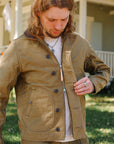 12oz Whipcord Lightweight N1 Deck Jacket - Khaki IHM-48-KHA