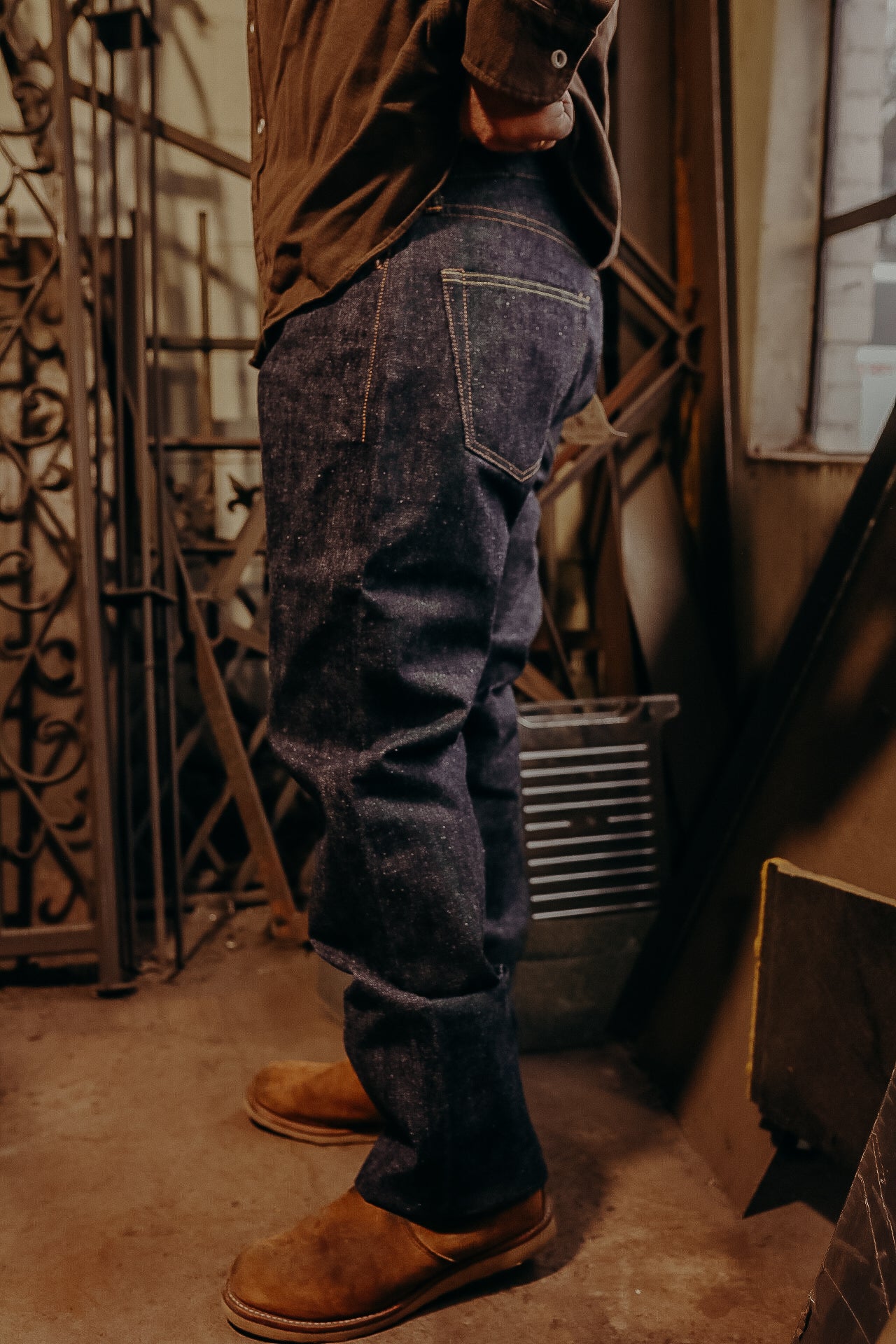シン Samurai '47 Style Regular Straight Jeans - 15oz Indigo (S510HX