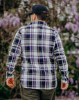 9oz Selvedge American Check Work Shirt - Purple IHSH-382-PUR