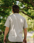 5oz Selvedge Ox Cloth Short Sleeved Work Shirt - Hickory Stripe IHSH-420-HIC
