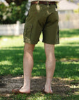 9oz Canvas Military Cargo Shorts - Green IH-740-GRN