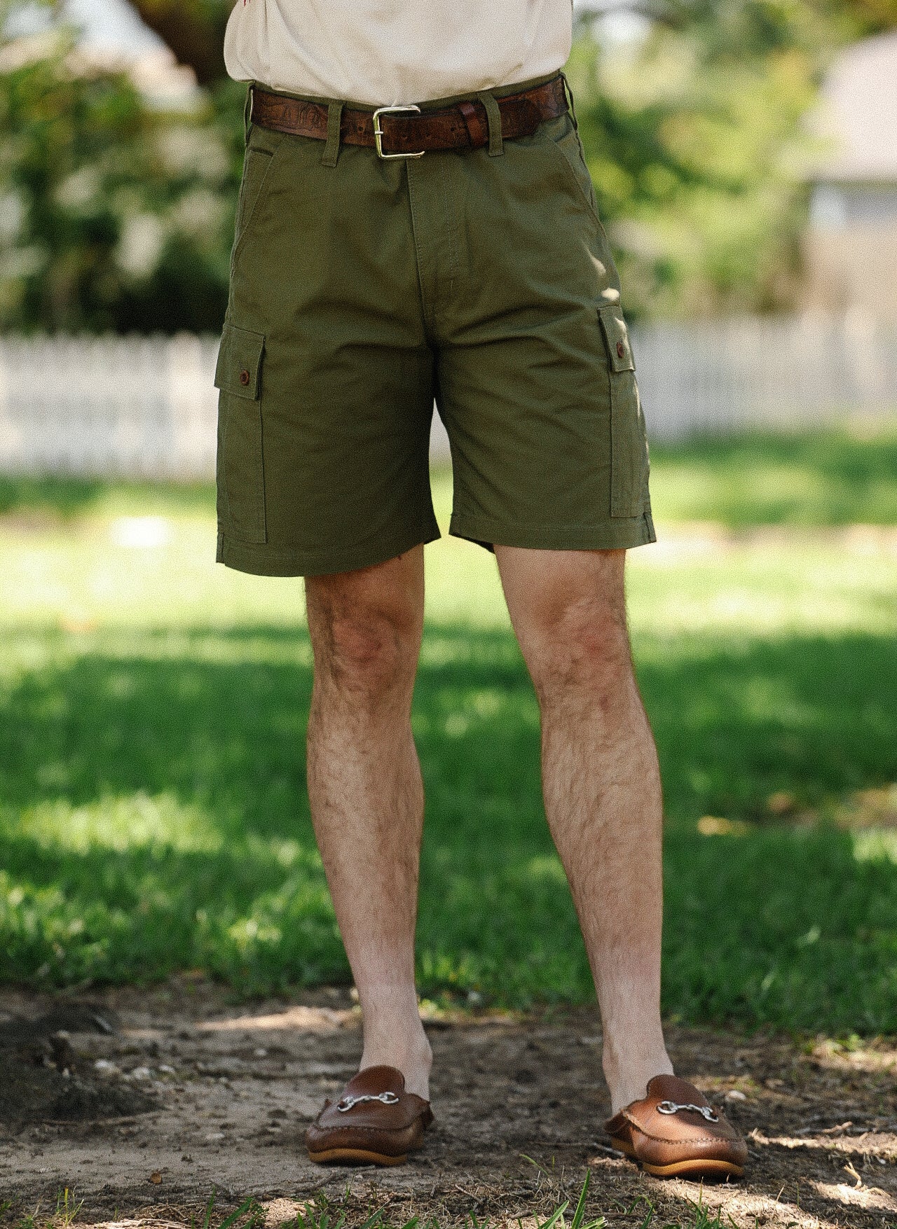 9oz Canvas Military Cargo Shorts - Green IH-740-GRN – Iron Shop