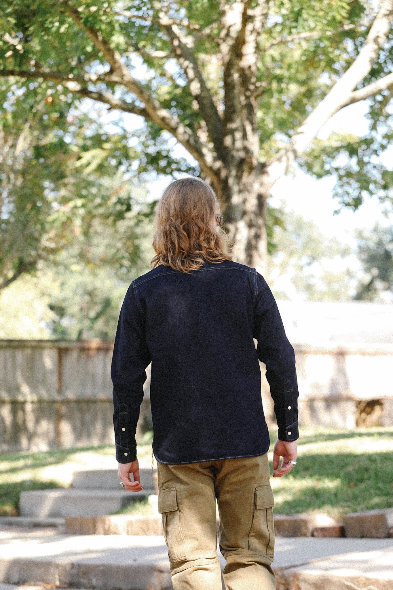 12oz Selvedge Denim Work Shirt With Snaps - Indigo IHSH-326-IND