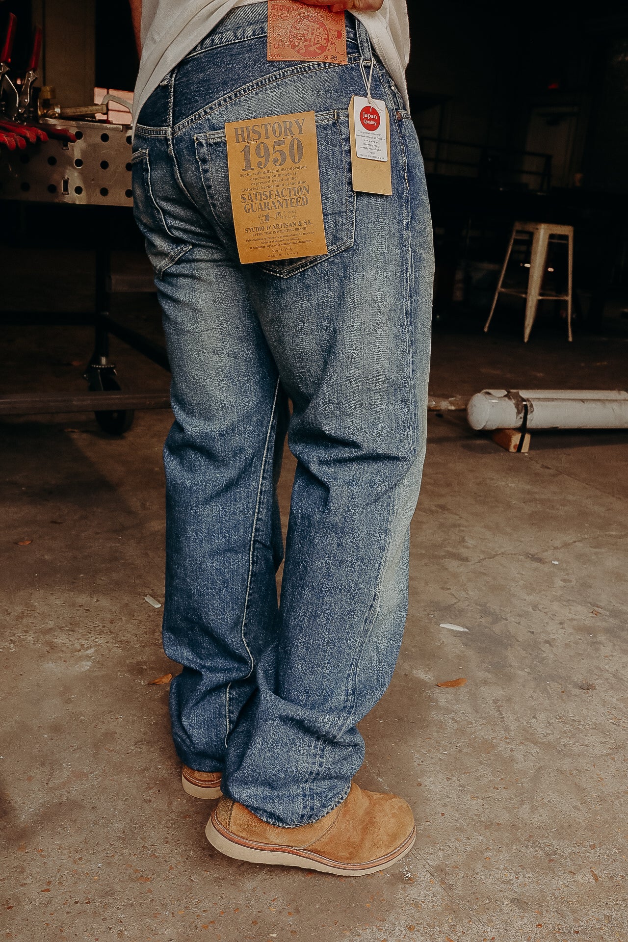 Studio D’artisan 12.5oz Selvedge Denim Regular Straight - 1950s Wash D1844US