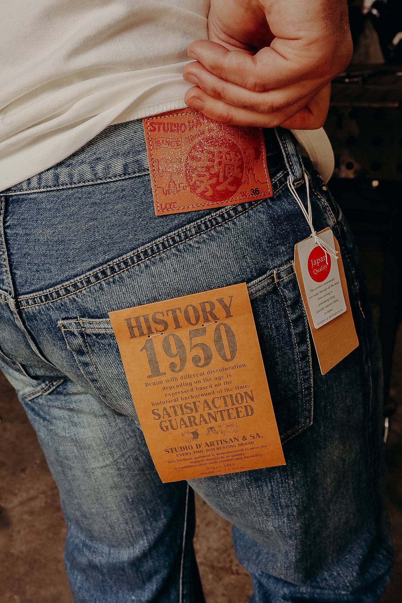 Studio D’artisan 12.5oz Selvedge Denim Regular Straight - 1950s Wash D1844US