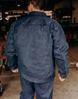 Mud and Natural Indigo Dyed Denim Jacket (MXGJ10024)