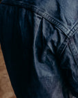 Mud and Natural Indigo Dyed Denim Jacket (MXGJ10024)