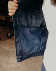 Mud and Natural Indigo Dyed Denim Jacket (MXGJ10024)