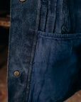 Mud and Natural Indigo Dyed Denim Jacket (MXGJ10024)